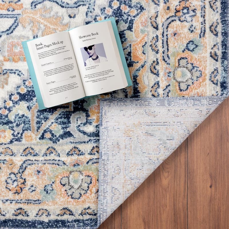 Luxe Weavers Oriental Medallion Area Rug, Stain-Resistant Carpet