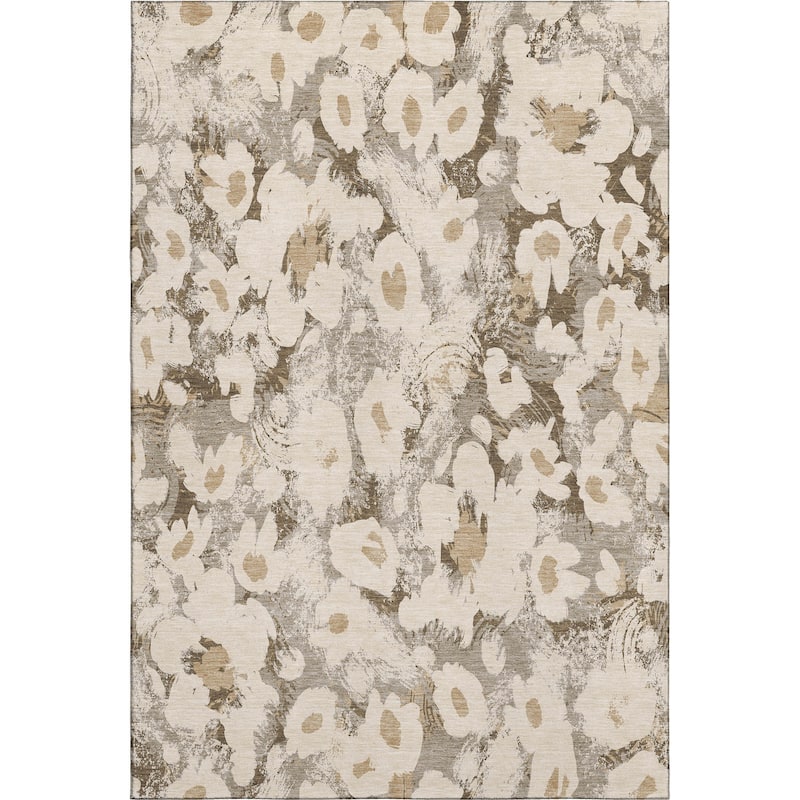Premium Washable Super Soft Contemporary Floral Mayfield Rug