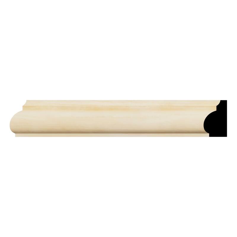 WM1201 11/16-in D x 1-1/4-in W x 96-in L Americraft Solid Hardwood Stain Grade Base Cap Moulding - Pine