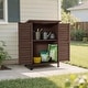 preview thumbnail 36 of 48, MCombo Small Outdoor Storage Cabinet Shed with Double Doors (24.6" x 18.3" x 38.2"), Wooden 0985