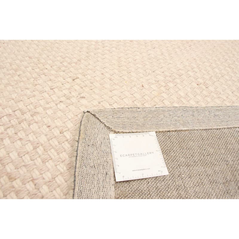 ECARPETGALLERY Hand Tufted Sienna Pink Wool Rug - 6'7 x 9'9