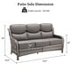 preview thumbnail 72 of 187, Outdoor Patio Sofa Swivel Chair with 6-Inch Thick Cushions Set