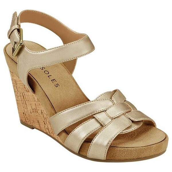 aerosoles gold sandals