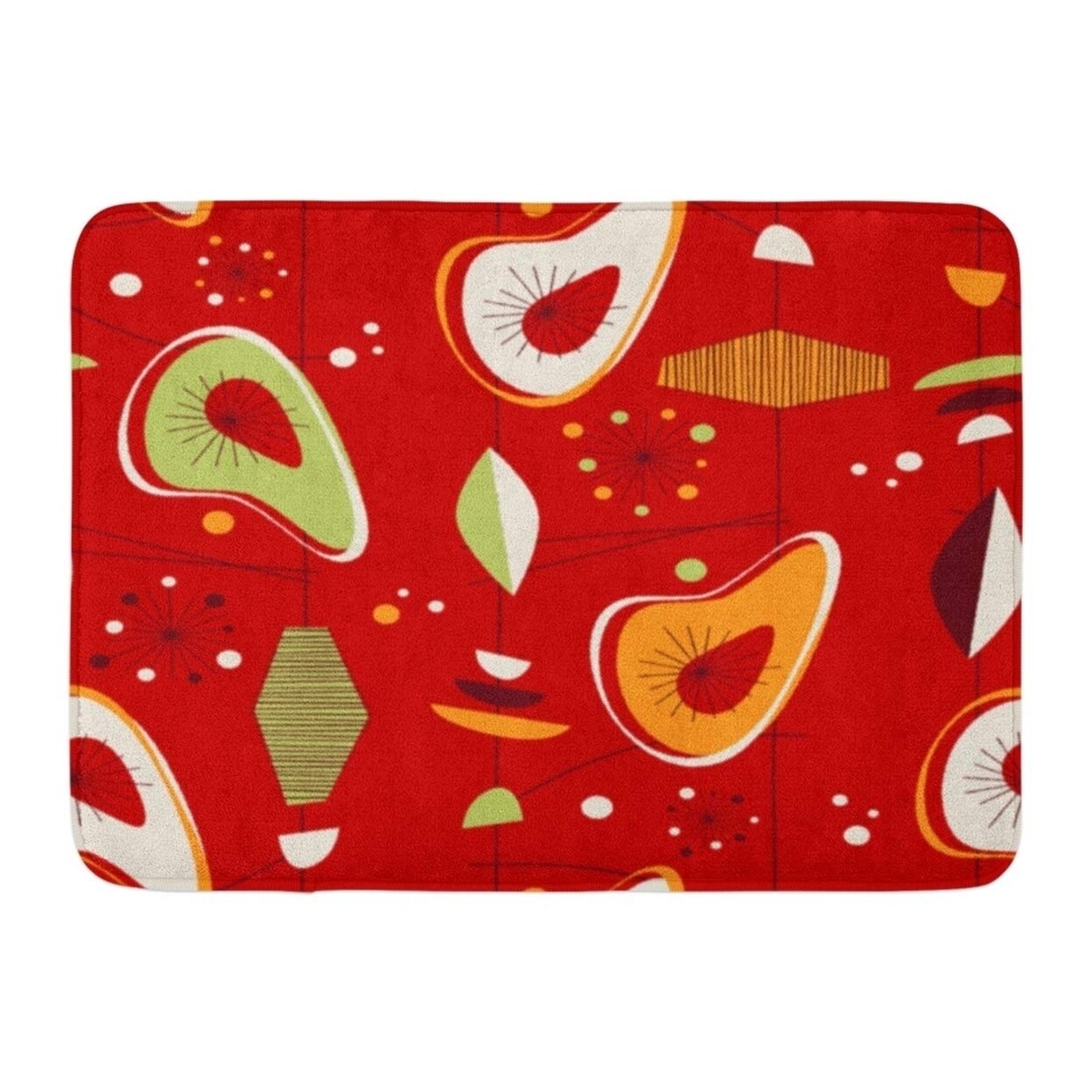 Shop Retro Vintage Pattern Mid Century Modern Shape 50s Doormat Floor Rug Bath Mat 23 6x15 7 Inch Multi On Sale Overstock 31780889