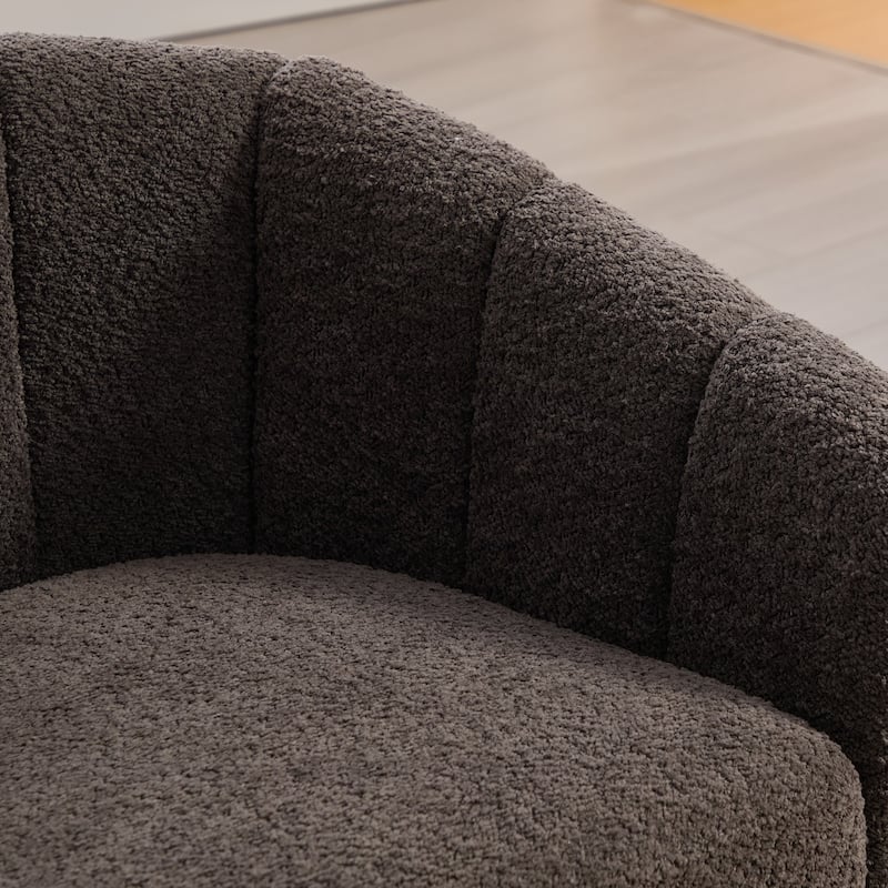32.3" W Modern Swivel Accent Chair,Chenille Single Sofa Seating