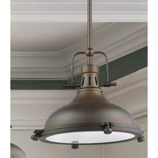 Rustic Oil Rubbed Bronze 15" Kitchen Pendant