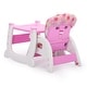 preview thumbnail 8 of 7, Multipurpose Adjustable Highchair for Baby Toddler Dinning Table with Feeding Tray and 5-Point Safety Buckle, Pink