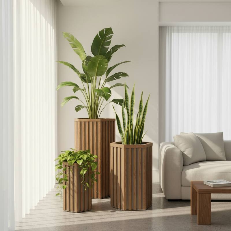 Hexagon Column Planter