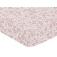 preview thumbnail 3 of 4, Sweet Jojo Designs Pink Ditsy Floral Girl Fitted Crib Sheet Princess Shabby Chic Abstract Rose White Mauve Flower Farmhouse
