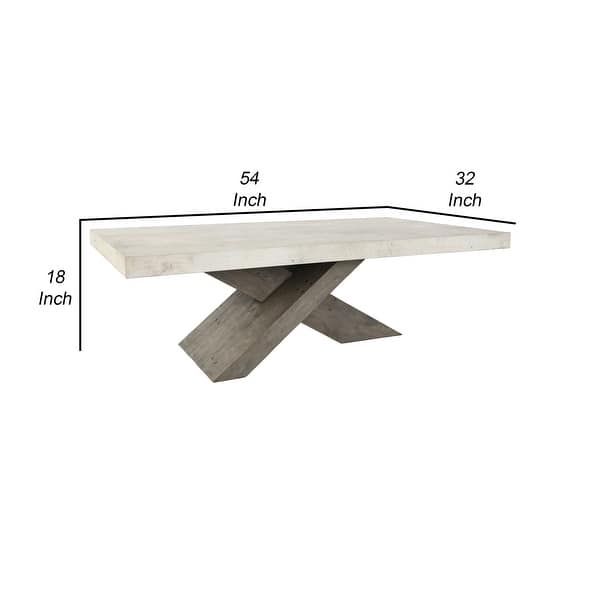Coffee Table With Cross Legsnull