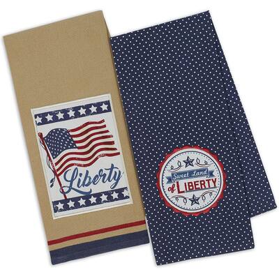 DII Vintage Dishtowel Set, 18x28", 4 Piece