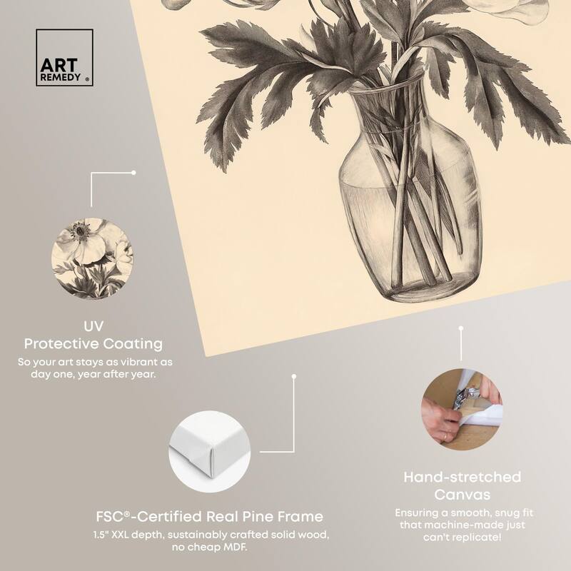 Herbarium's Hush I Canvas by Art Remedy, Gallery Wrapped