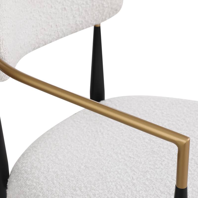 Bar stools Set of 2, Counter Height Upholstered Bar Stools with Backs and Iron Legs for Kitchen Island