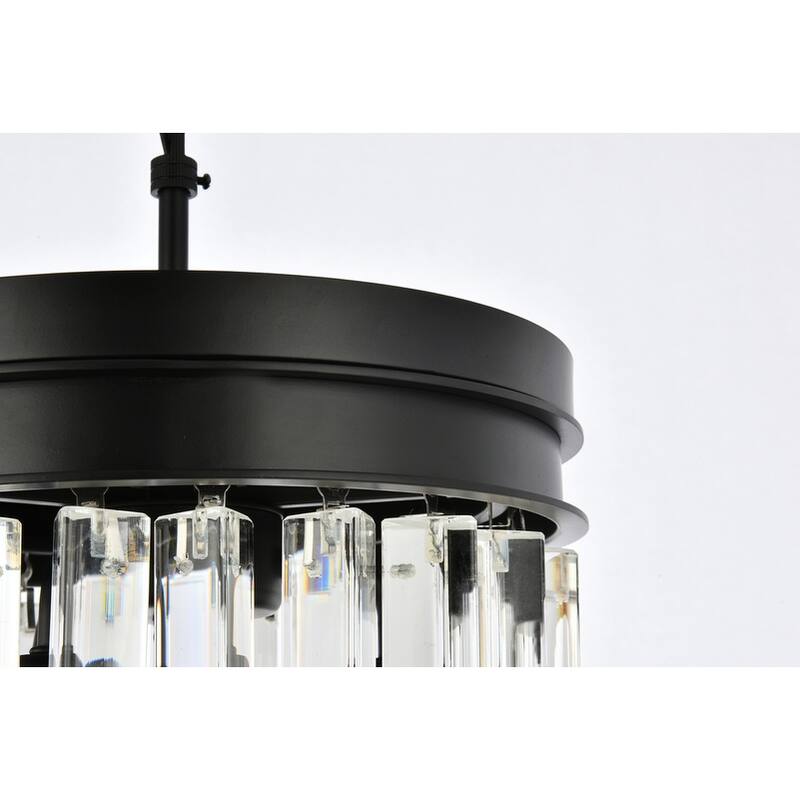 Royce Edge 3-Light Matte Black Pendant