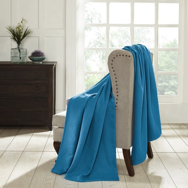 Dawton Hill Waffle Weave Honeycomb Cotton Blanket – All-Season, Soft, Knitted – Made In India (Various Sizes)