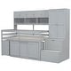 preview thumbnail 40 of 44, Twin/Full Size Wooden Loft Bed with Large Storage Space