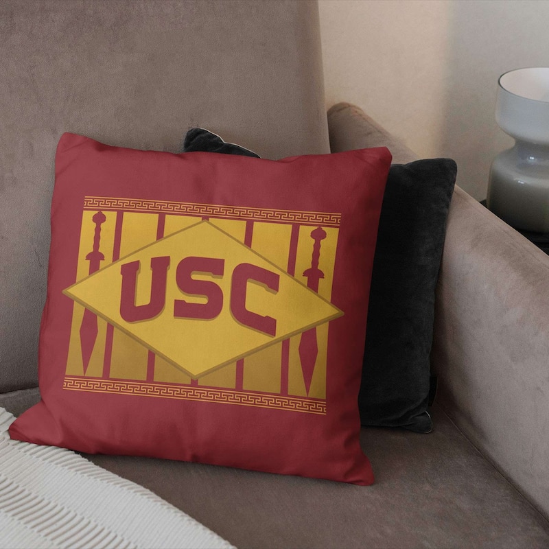 NCAA USC Trojans Sword 18 Inch Throw Pillow