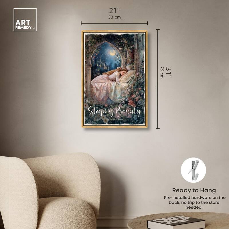 Classic Sleeping Beauty Canvas by Art Remedy