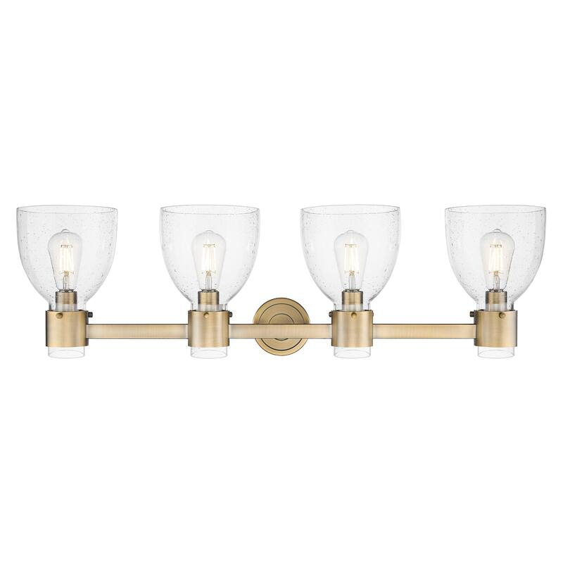 Innovations Lighting Downtown Urban - Lawton Bell - 4 Light 34" Wall-Mounted Bath Vanity Light