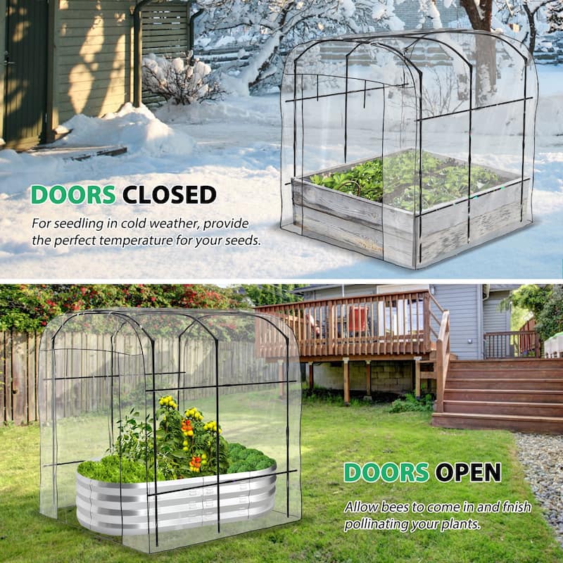 DoCred Garden Trellis for Climbing Plants, Outdoor Metal Trellis