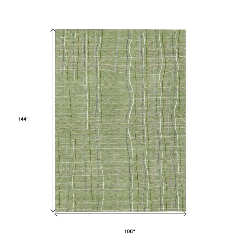 HomeRoots Striped Transitional Rectangle Outdoor Rug