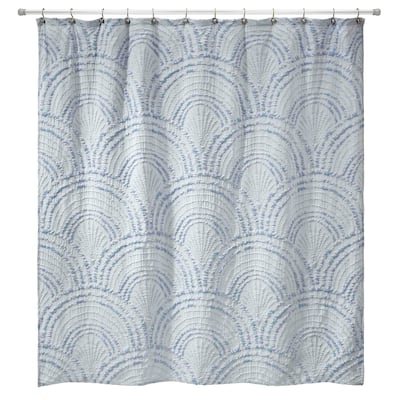Avanti Linens Modern Shells Blue Shower Curtain