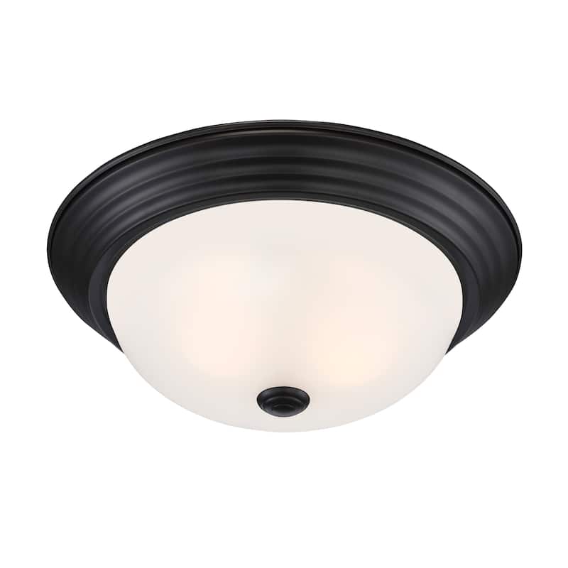 Designers Fountain Decorative Flushmount 2 Light 13" Wide Flush Mount