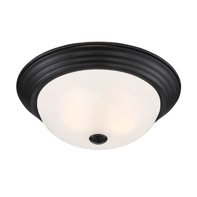 Designers Fountain Decorative Flushmount 2 Light 13" Wide Flush Mount