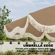 preview thumbnail 6 of 49, Clihome 9 Ft. Bohemian Fringed Patio Market Umbrella