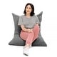 preview thumbnail 12 of 23, Jaxx 3.5-foot Chenille Floor Pillow Bean Bag Lounger