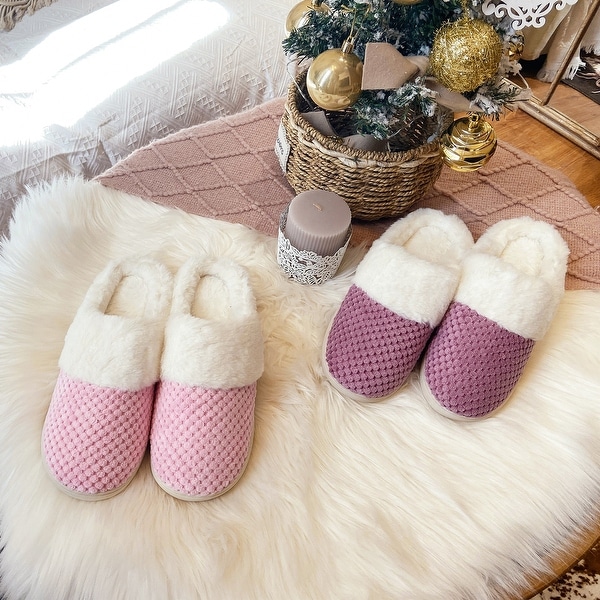coral slippers