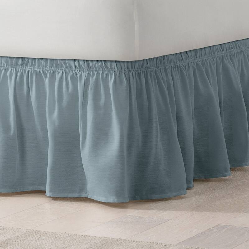 EasyFit Wrap Around Solid Ruffled Bed Skirt