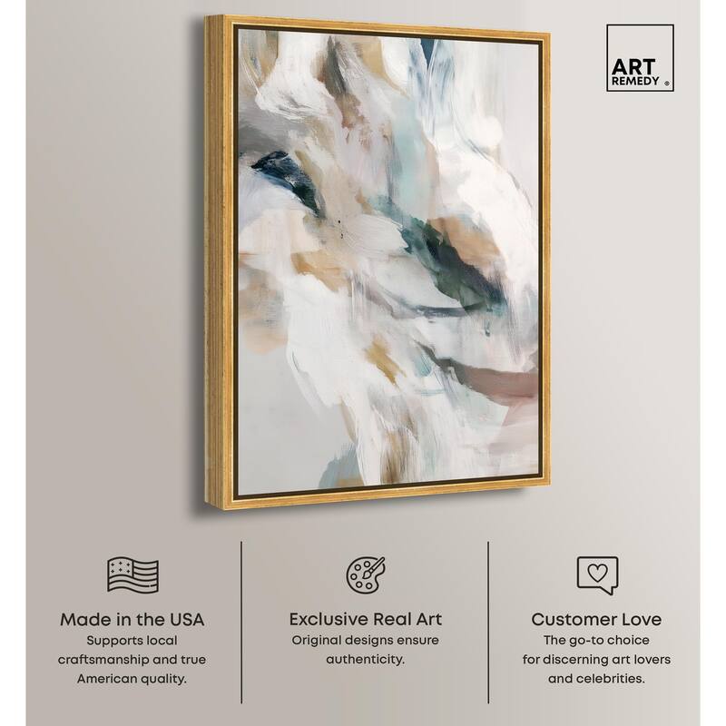 Whispering Colors II Canvas by Art Remedy