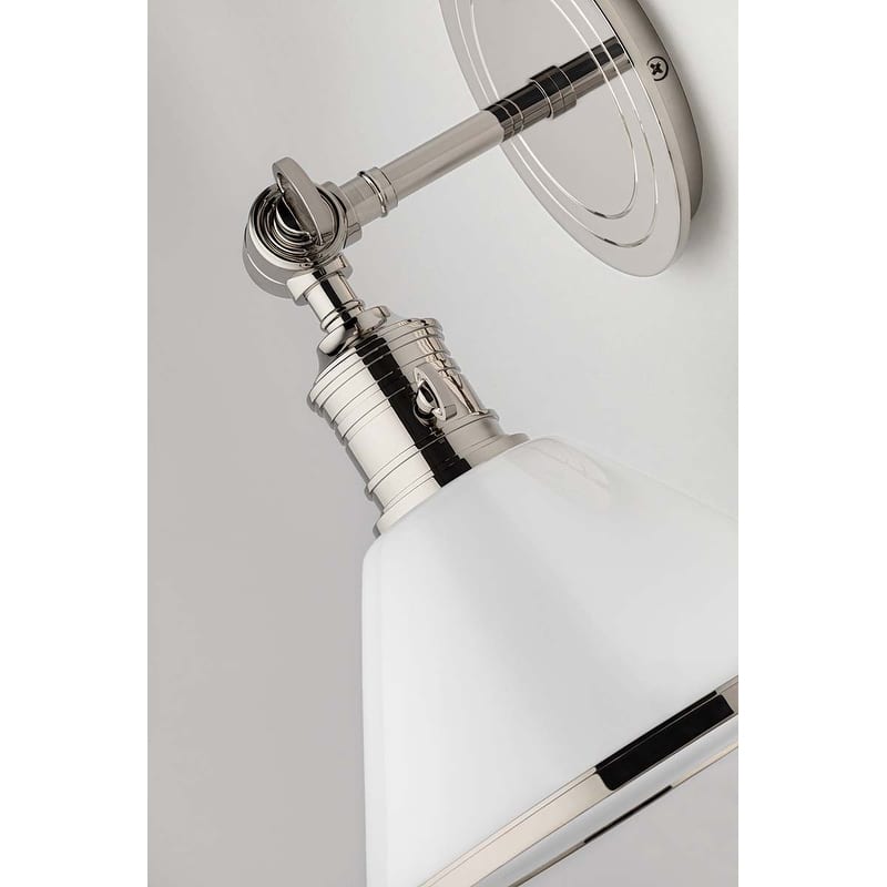 Hudson Valley Lighting Garden City 11" Tall Wall Sconce with White