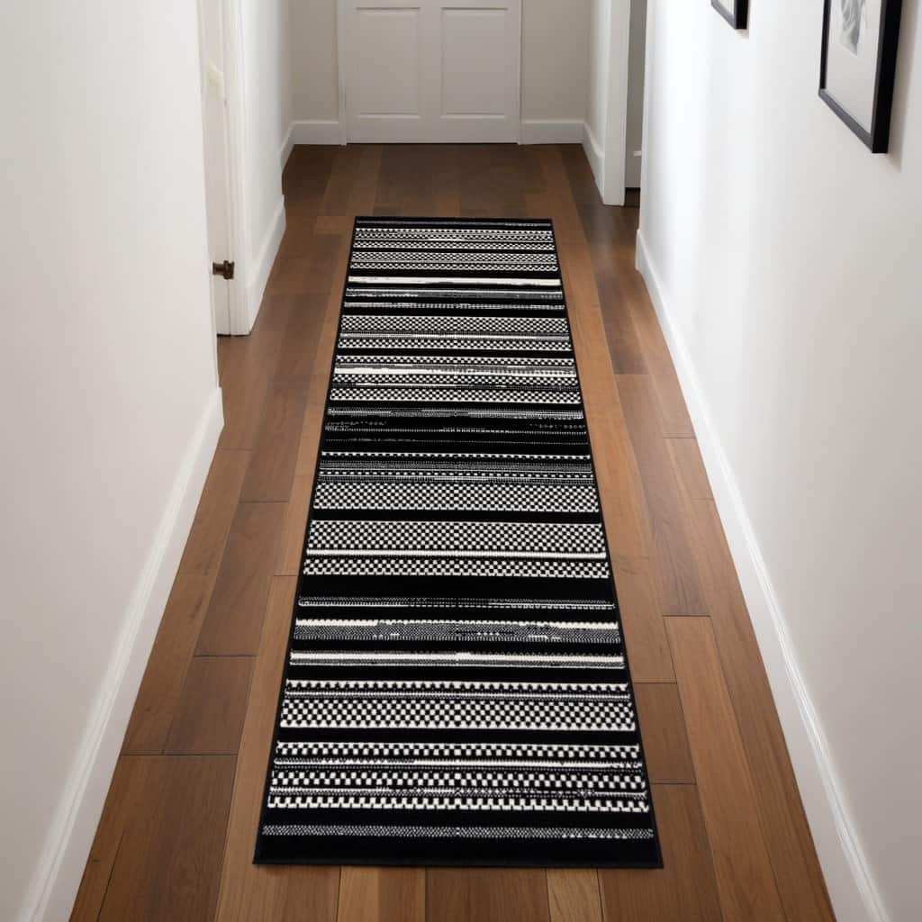 Power Loomed Traditional Modern Area Rug - 90' X '27' X '0.5