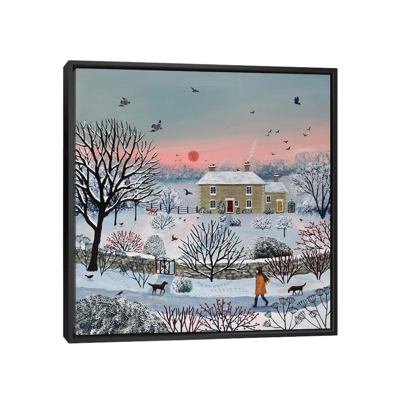 iCanvas "Nearly Home" by Jo Grundy Framed Canvas Print - Black - 37x37