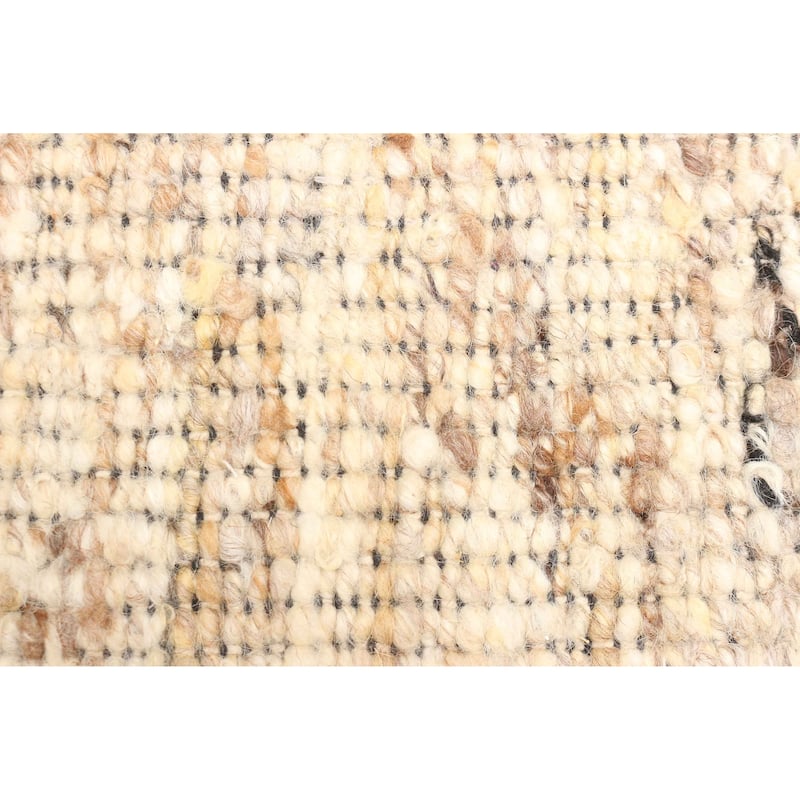 ECARPETGALLERY Braid weave Sienna Tan Wool Rug - 5'2 x 7'6