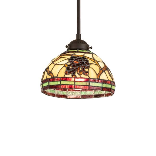 Meyda Tiffany 245365 8" Wide Mini Pendant - Oil Rubbed Bronze