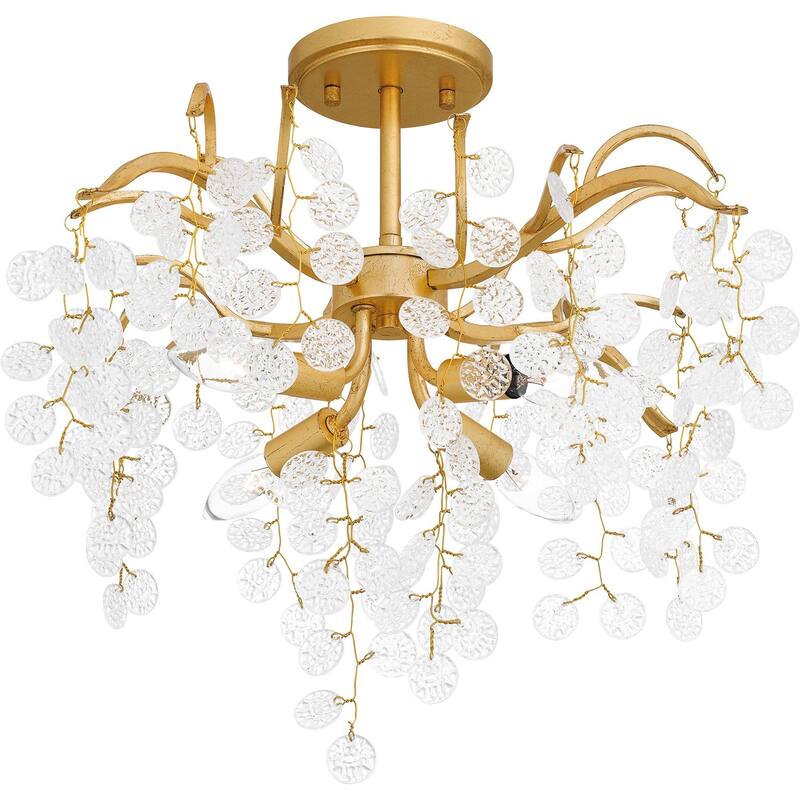 Maple Four Light Semi Flush Mount