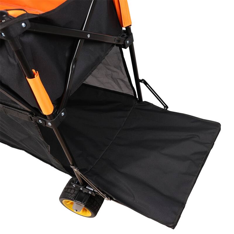 Big Large Capacity Folding Cart Extra Long Extender Wagon Cart