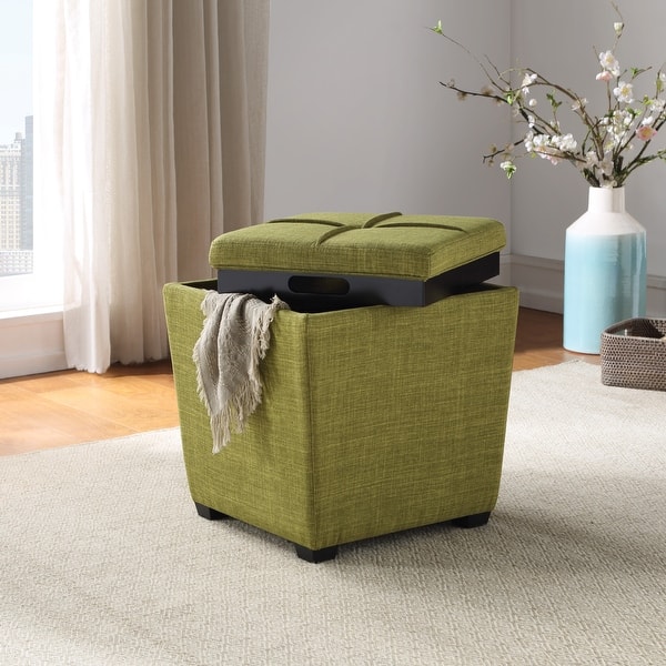 slide 2 of 56, Rockford Storage Ottoman Green