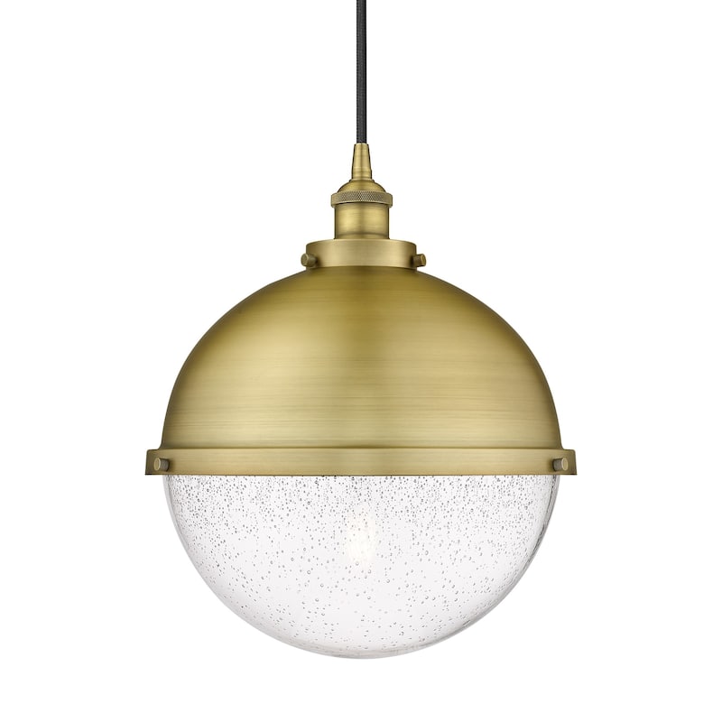 Innovations Lighting 616-1PH-16-13 Hampden Pendant Hampden 13" Wide - Brushed Brass / Seedy