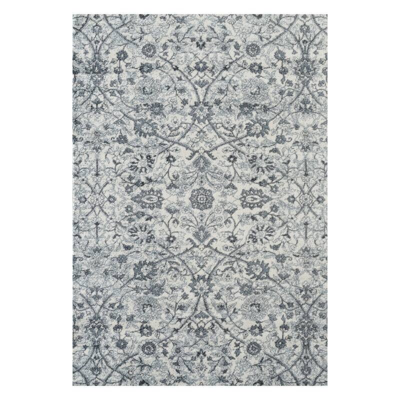 HomeRoots Floral Transitional Rectangle Area Rug
