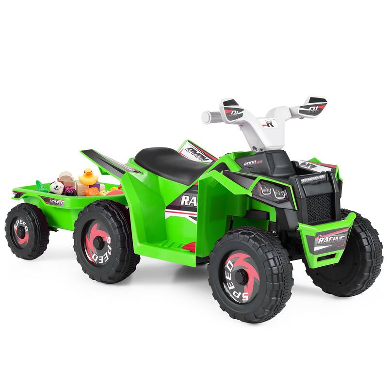 Gymax Kids Electric ATV Car 6V Battery-Powered Ride on Toy w/Removable