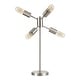 preview thumbnail 16 of 20, Lumisource Spark Contemporary Table Lamp in Black and Antique Brass - 12.25"Lx12.25"Wx22.25"H