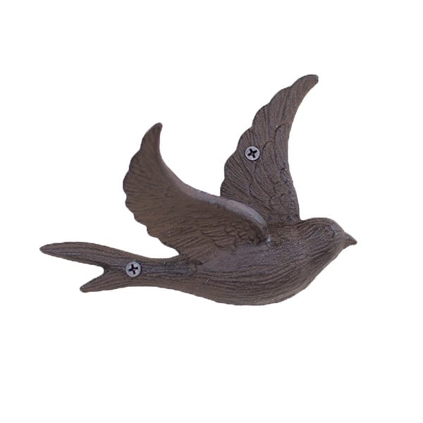 Dark Gray Cast Iron Flying Bird Wall Hook - Bed Bath & Beyond
