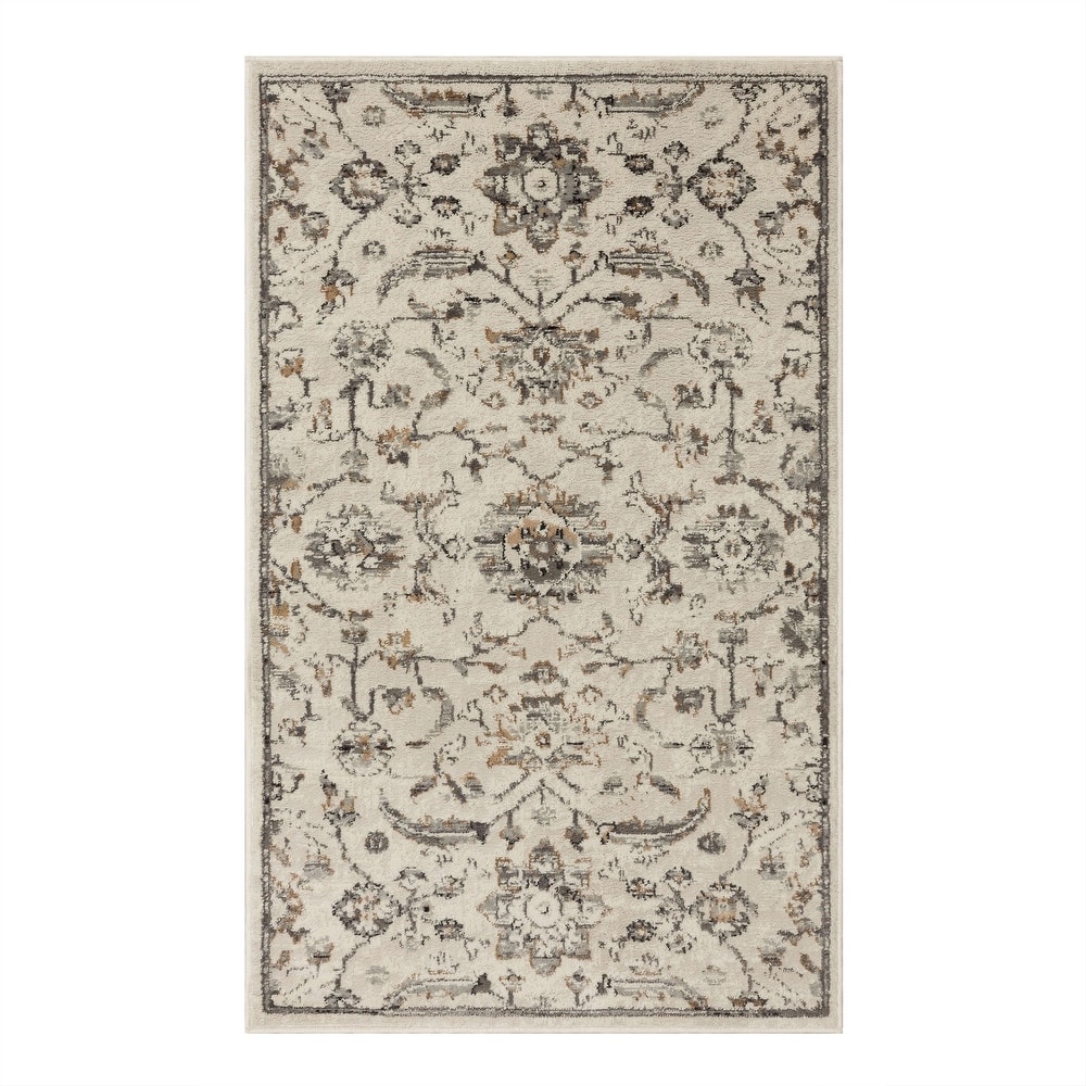 Mohawk Home Mizani Floral Ornamental Woven Area Rug