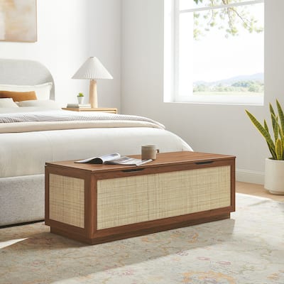 Soma Rattan Storage Bench