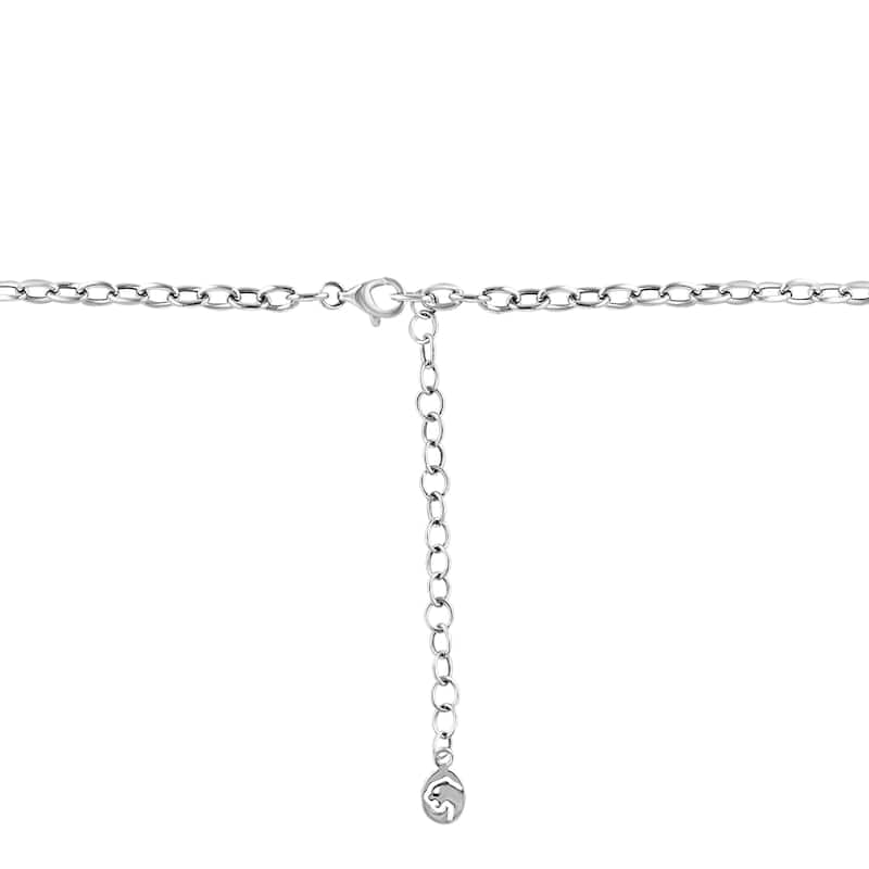 EFFY 14k White Gold Lab Grown Diamond Blossom Pendant Necklace