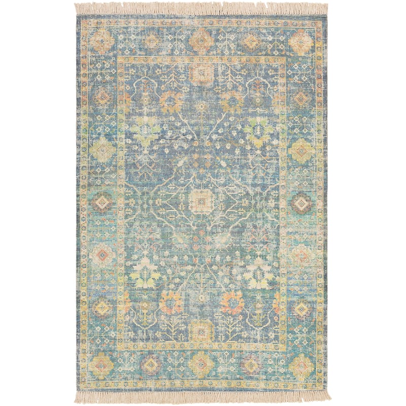 Livabliss Betsy Handmade Persian Floral Cotton Area Rug